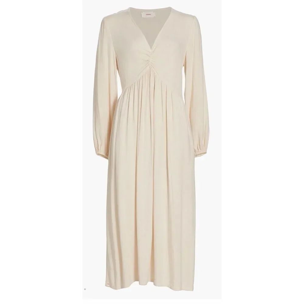 Xirena Eloise V Neck Midi Dress in Yarrow NWT Size Large